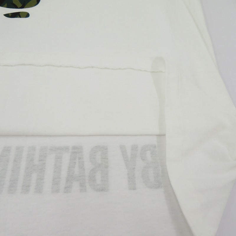 A BATHING APE | アベイシングエイプ TRIAL CAMO APE FACE STA TEE 半袖Ｔシャツ 001TEL301035M ホワイト サイズ：XL【瀬戸大橋店】