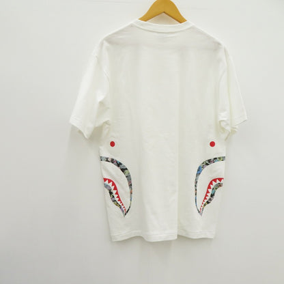 A BATHING APE | アベイシングエイプ COLOR CAMO SIDE SHARK TEE 半袖Ｔシャツ 001TEK801037M ホワイト サイズ：XL【瀬戸大橋店】