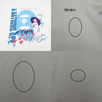 A BATHING APE | アベイシングエイプ JAPAN SOUVENIR TEE 半袖Ｔシャツ 001TEL221057F ホワイト サイズ：XL【瀬戸大橋店】