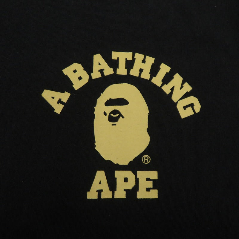A BATHING APE | アベイシングエイプ 1ST CAMO COLLEGE ATS TEE 半袖Ｔシャツ 001TEK801015M ブラック サイズ：XL【瀬戸大橋店】