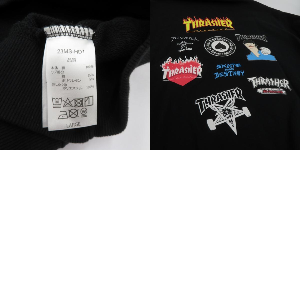 THRASHER | スラッシャー パーカー ブラック サイズ：L【瀬戸大橋店】