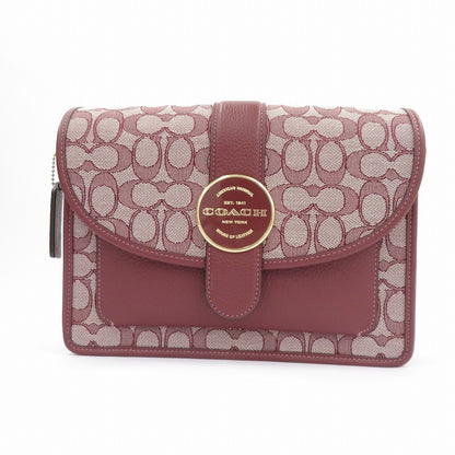 COACH | コーチ ロニー クロスボディ シグネチャージャガード ショルダーバッグ F2291-C8307 ボルドー