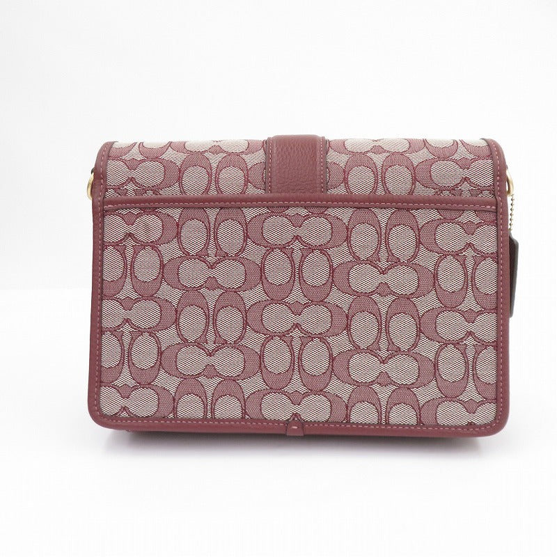 COACH | コーチ ロニー クロスボディ シグネチャージャガード ショルダーバッグ F2291-C8307 ボルドー