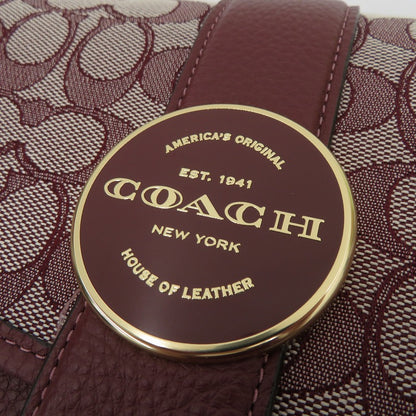 COACH | コーチ ロニー クロスボディ シグネチャージャガード ショルダーバッグ F2291-C8307 ボルドー