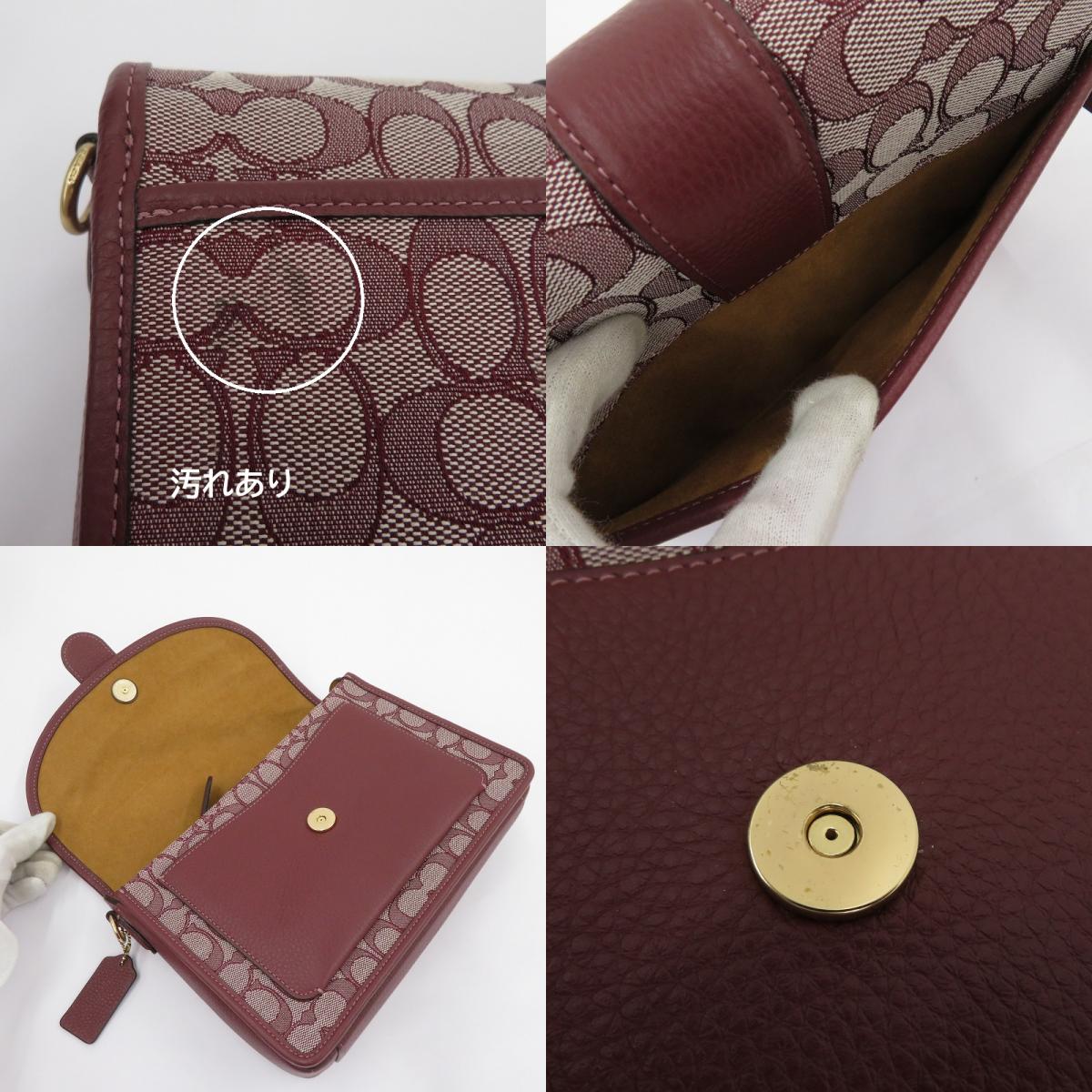 COACH | コーチ ロニー クロスボディ シグネチャージャガード ショルダーバッグ F2291-C8307 ボルドー