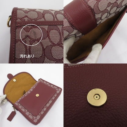 COACH | コーチ ロニー クロスボディ シグネチャージャガード ショルダーバッグ F2291-C8307 ボルドー