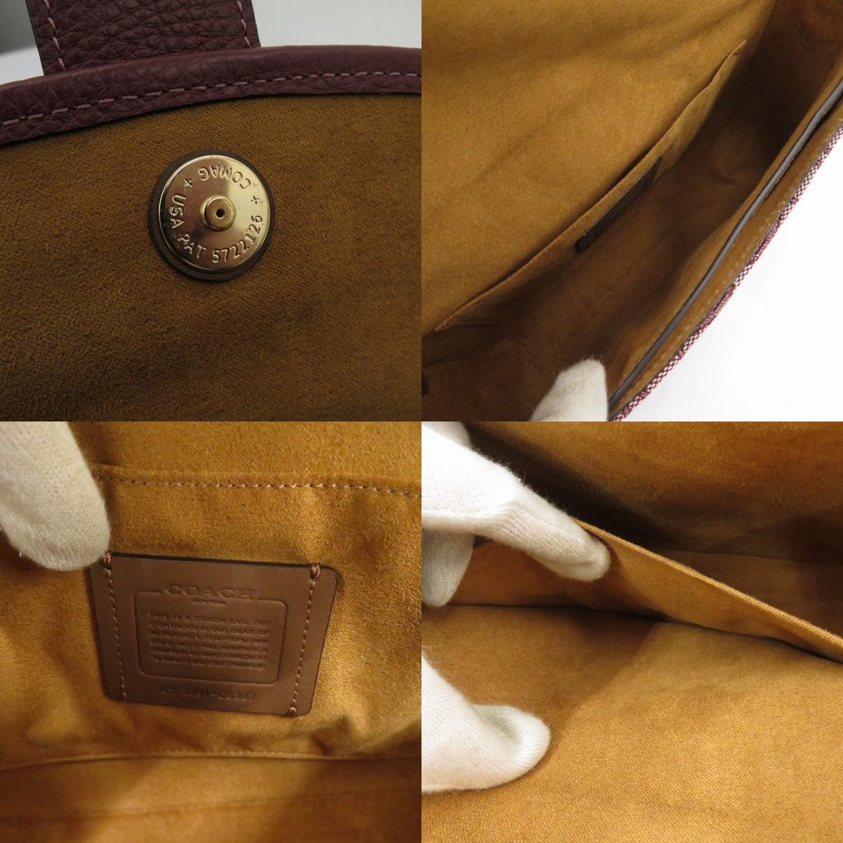 COACH | コーチ ロニー クロスボディ シグネチャージャガード ショルダーバッグ F2291-C8307 ボルドー