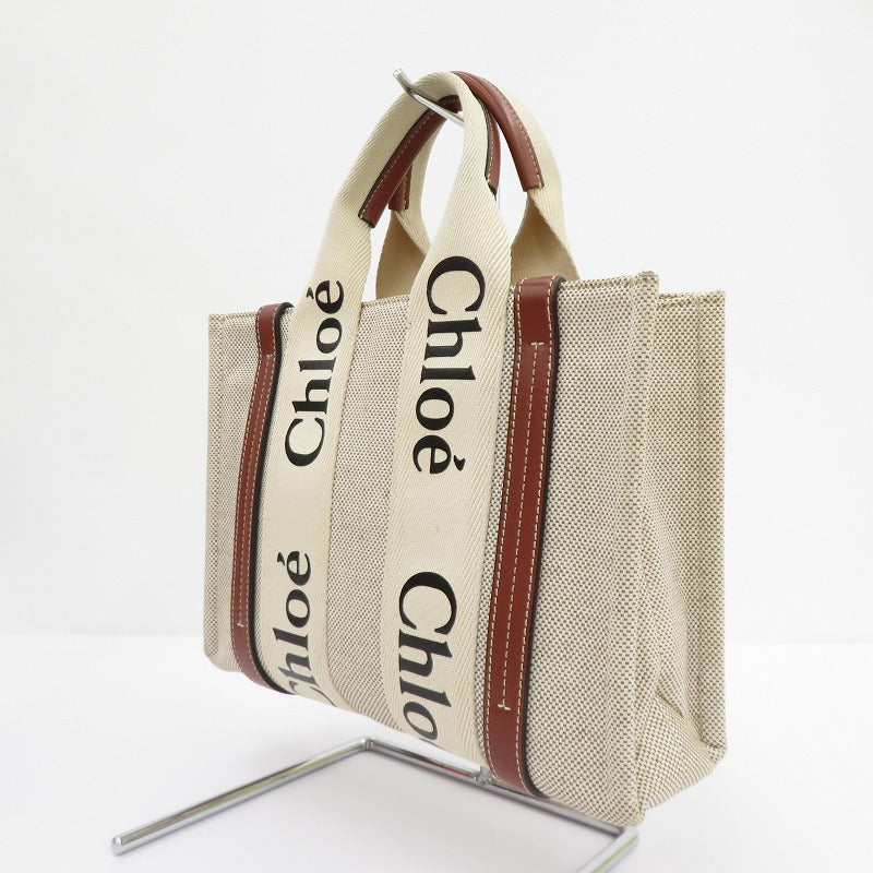 Chloe | クロエ Woody スモール トート トートバッグ CHC21US385E6690U ベージュ