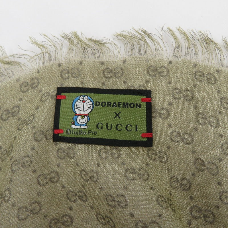 GUCCI | グッチ × ドラえもん ストール マフラー 654639 4GAAT ブラウン