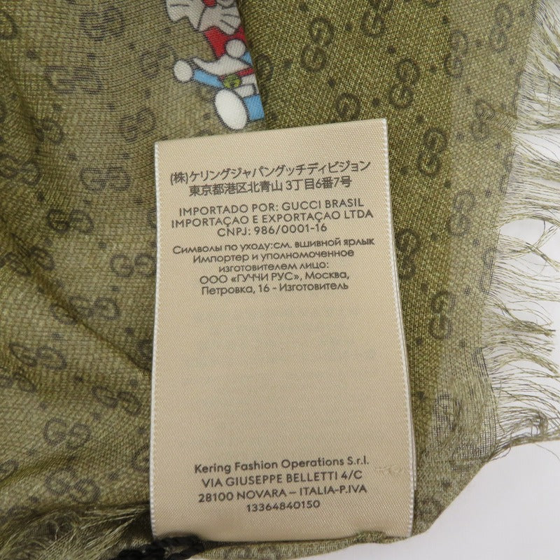 GUCCI | グッチ × ドラえもん ストール マフラー 654639 4GAAT ブラウン