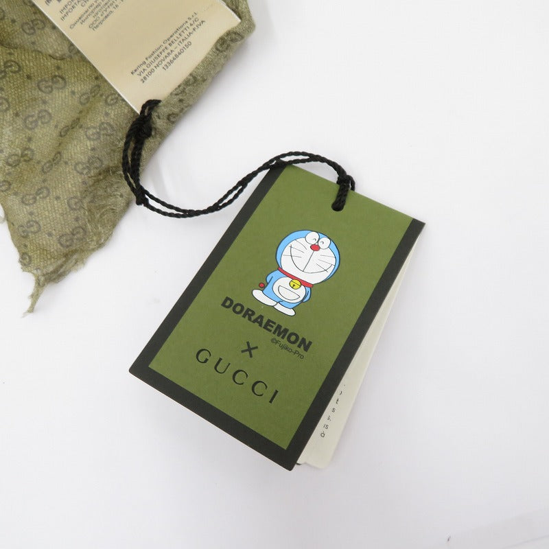 GUCCI | グッチ × ドラえもん ストール マフラー 654639 4GAAT ブラウン