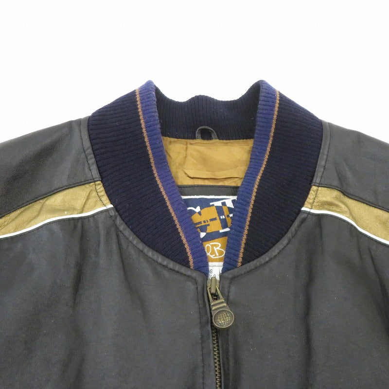 VINTAGE衣料 | ヴィンテージイリョウ CARL BANKS Rams ジャケット レザー サイズ：2XL ブラック【瀬戸大橋店】