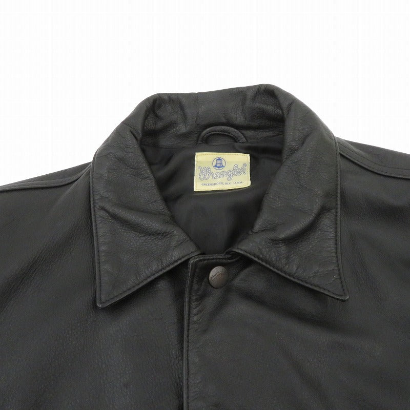 Wrangler | ラングラー 牛革 ジャケット レザー M4052-19 ブラック サイズ：L【瀬戸大橋店】