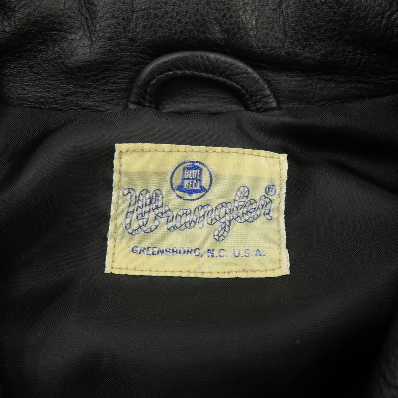 Wrangler | ラングラー 牛革 ジャケット レザー M4052-19 ブラック サイズ：L【瀬戸大橋店】