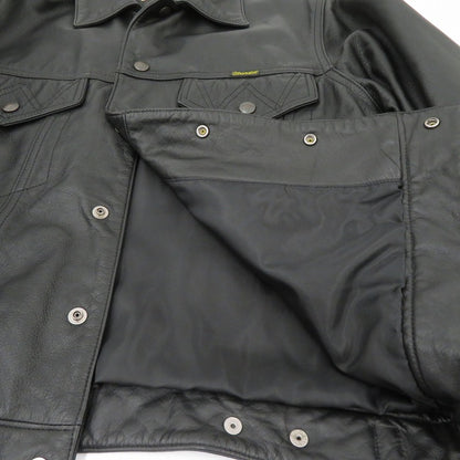 Wrangler | ラングラー 牛革 ジャケット レザー M4052-19 ブラック サイズ：L【瀬戸大橋店】