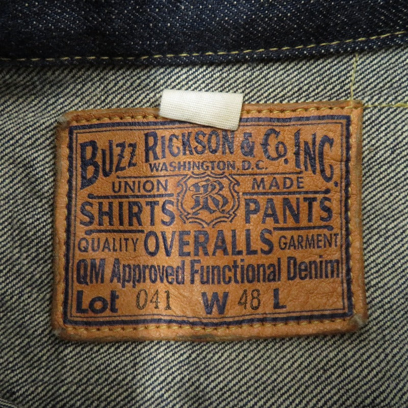Buzz Rickson's | バズリクソンズ WORLD WAR II DENIM BLOUSE SPLIT T ジャケット デニム BR16041T ネイビー サイズ：48【瀬戸大橋店】