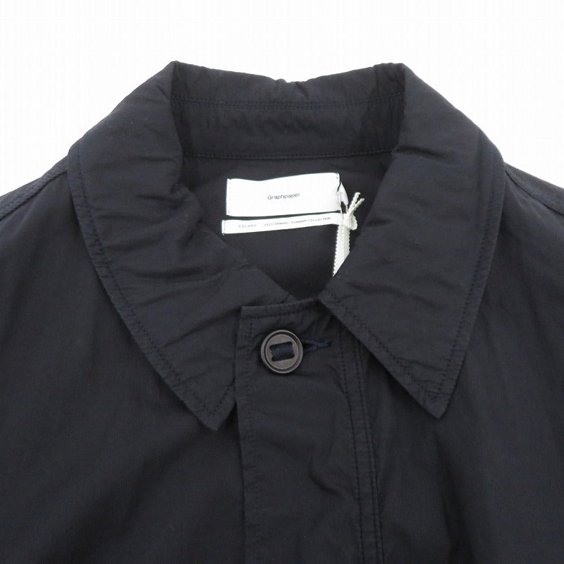 Graphpaper | グラフペーパー Garment Dyed Poplin Field Coat コート ジャケット その他アウター GU221-10062 ネイビー サイズ：1【瀬戸大橋店】