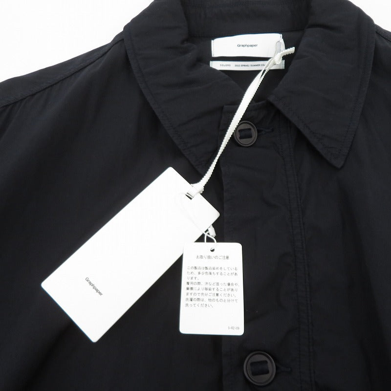 Graphpaper | グラフペーパー Garment Dyed Poplin Field Coat コート ジャケット その他アウター GU221-10062 ネイビー サイズ：1【瀬戸大橋店】