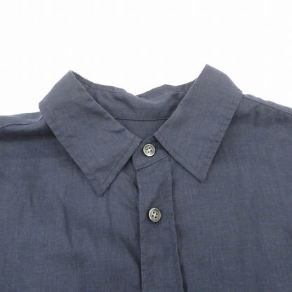 Spick&Span | スピックアンドスパン リネンブレンドフレンチヘムギャザーシャツ ブラウス ネイビー サイズ：不明【瀬戸大橋店】