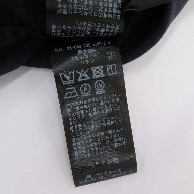 Spick&Span | スピックアンドスパン リネンブレンドフレンチヘムギャザーシャツ ブラウス ネイビー サイズ：不明【瀬戸大橋店】