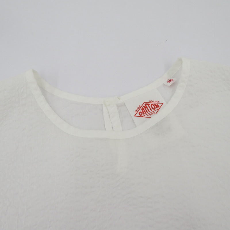 Danton | ダントン プルオーバーシャツ 半袖シャツ DT-B0439 UKK ホワイト サイズ：38【瀬戸大橋店】
