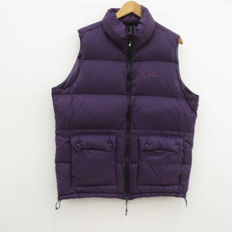 WIND AND SEA | ウィンダンシーウインダンシー ×TAION WDS VOLUME DOWN VEST ダウンベスト パープル サイズ：L【瀬戸大橋店】