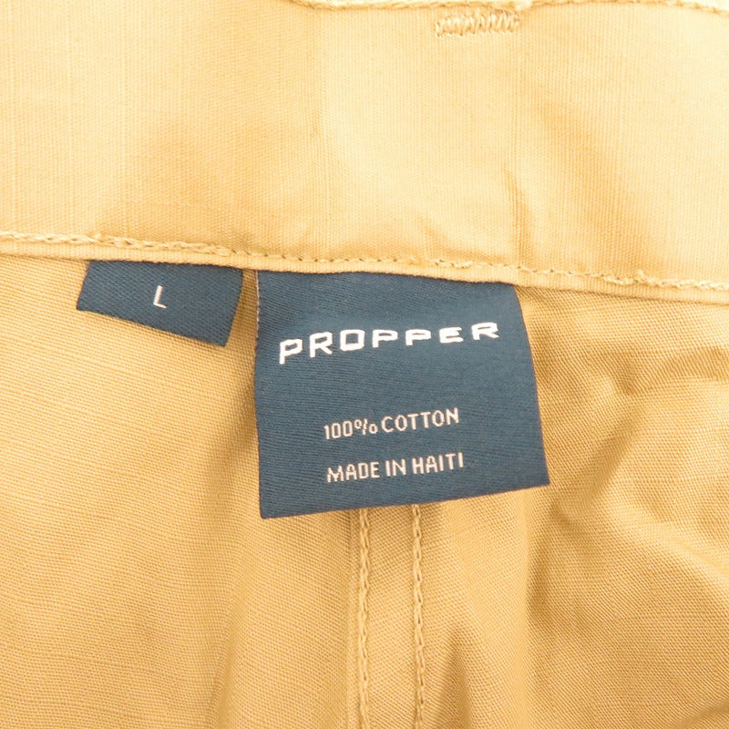 PROPPER | プロッパー カーゴ ショーツ ショートパンツ F526155250 ブラウン サイズ：L【瀬戸大橋店】