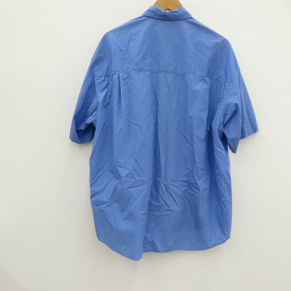 Graphpaper | グラフペーパー Broad S/S Oversized Regular Collar Shirt 半袖シャツ GM221-50113B ブルー サイズ：FreeSize【瀬戸大橋店】