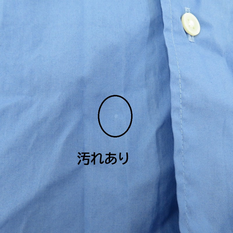 Graphpaper | グラフペーパー Broad S/S Oversized Regular Collar Shirt 半袖シャツ GM221-50113B ブルー サイズ：FreeSize【瀬戸大橋店】