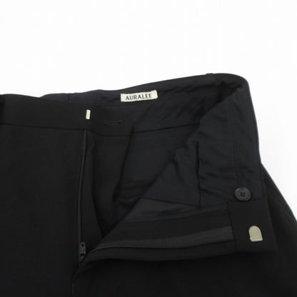AURALEE | オーラリー WOOL MAX GABARDINE SLACKS スラックス その他ボトムス A20AP02MG ブラック サイズ：4【瀬戸大橋店】