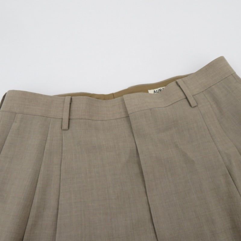 AURALEE | オーラリー WASHABLE WOOL TROPICAL SLACKS スラックス その他ボトムス A21SP02WH ベージュ サイズ：4【瀬戸大橋店】