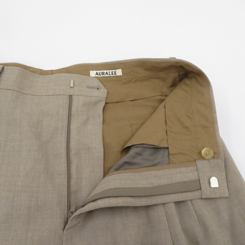 AURALEE | オーラリー WASHABLE WOOL TROPICAL SLACKS スラックス その他ボトムス A21SP02WH ベージュ サイズ：4【瀬戸大橋店】