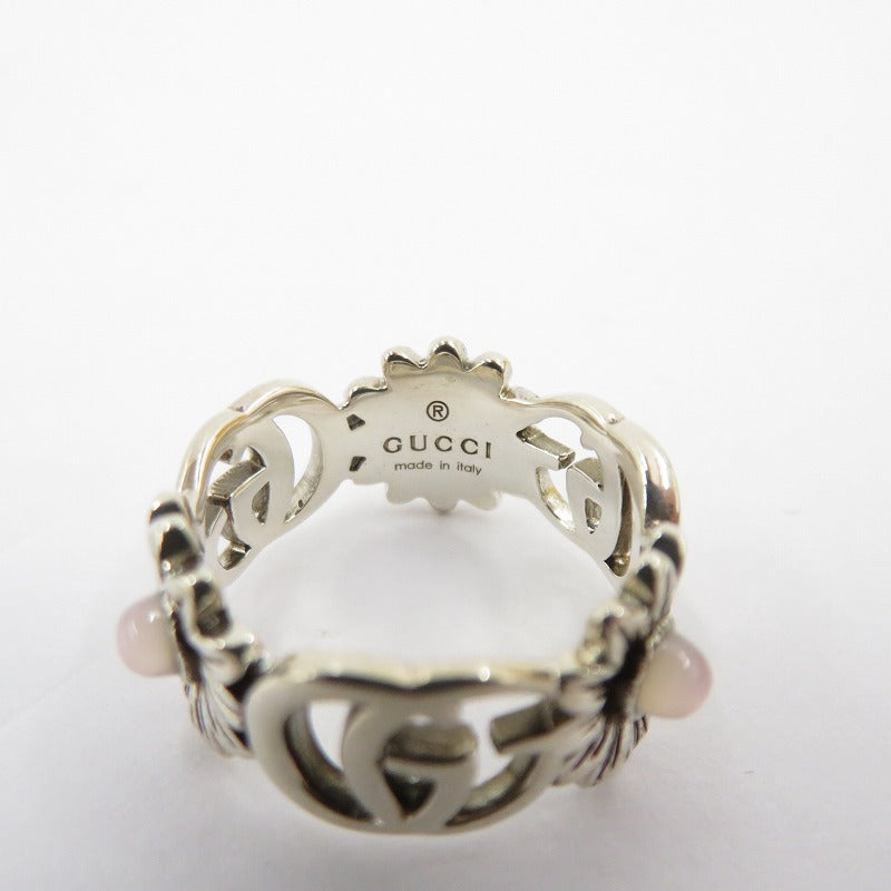 GUCCI | グッチ ダブルG マザー・オブ・パール リング リング・指輪 サイズ:11(約10号) シルバー【瀬戸大橋店】