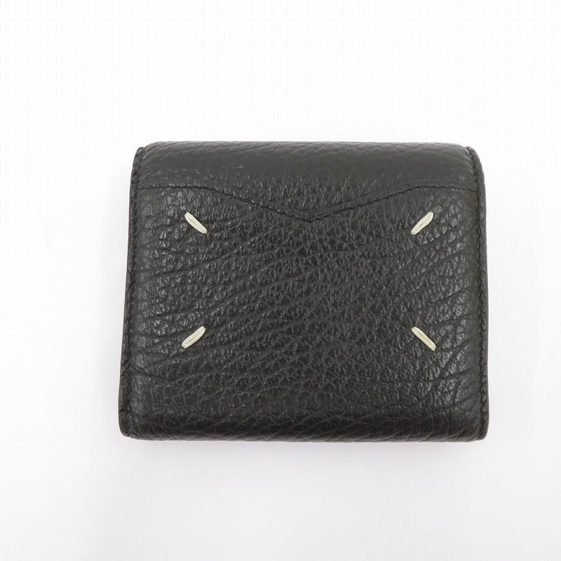 Maison Margiela | メゾンマルジェラ コンパクトウォレット 三つ折り財布 S35UI0444 ブラック【瀬戸大橋店】