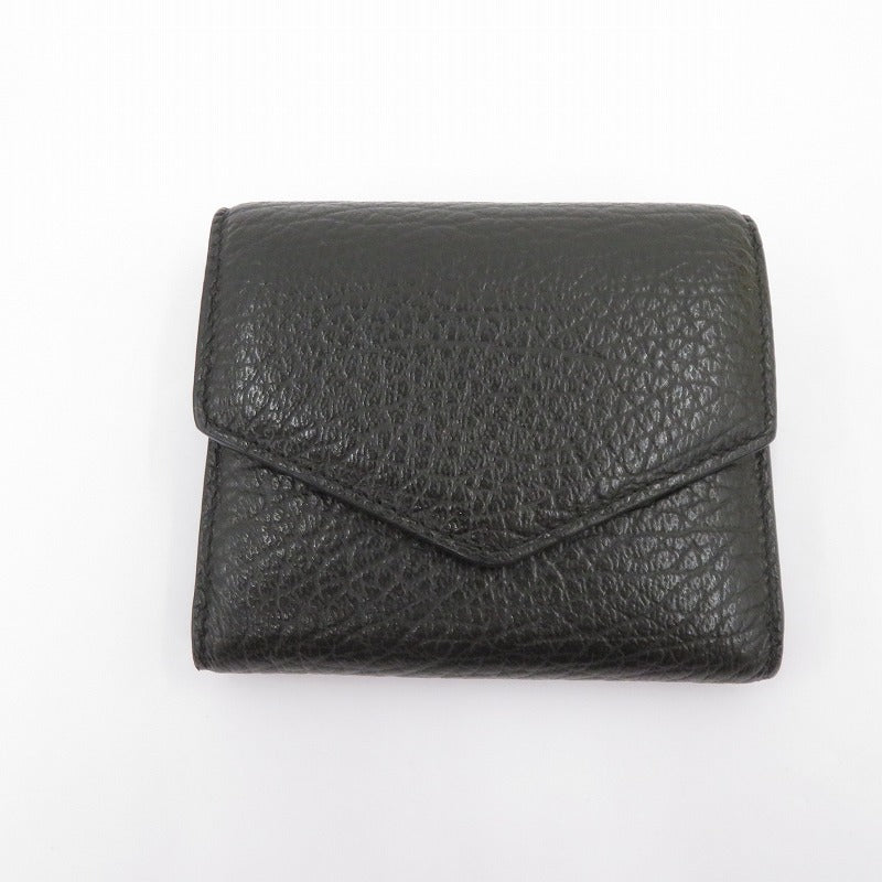 Maison Margiela | メゾンマルジェラ コンパクトウォレット 三つ折り財布 S35UI0444 ブラック【瀬戸大橋店】