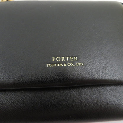 PORTER GIRL | ポーターガール UNI 三つ折り財布 284-01375 ブラック【瀬戸大橋店】