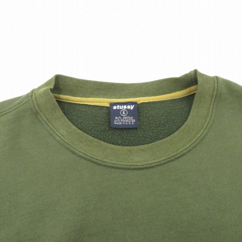 STUSSY | ステューシー 90S USA製 スウェット グリーン サイズ：L【瀬戸大橋店】