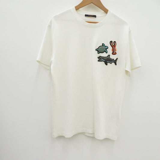 LOUIS VUITTON | ルイ・ヴィトン ビーズアニマル 21SS 半袖Ｔシャツ RM211VDG1HLY03W ホワイト サイズ：L【瀬戸大橋店】