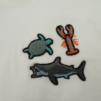 LOUIS VUITTON | ルイ・ヴィトン ビーズアニマル 21SS 半袖Ｔシャツ RM211VDG1HLY03W ホワイト サイズ：L【瀬戸大橋店】