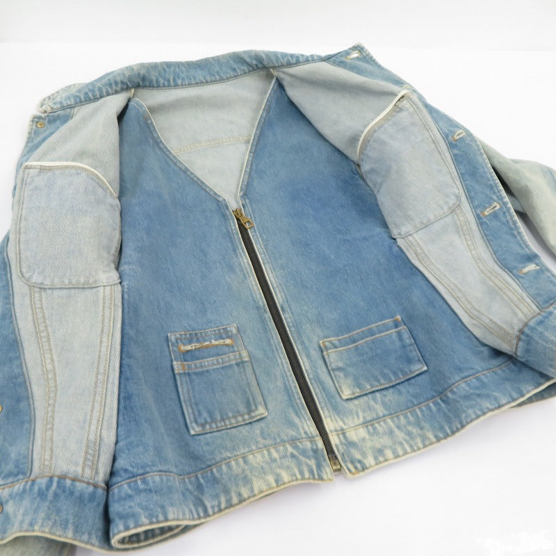 LOUIS VUITTON | ルイ・ヴィトン Double Front Virgil Abloh Denim Jacket ジャケット 19SS デニム HGA73WLVP ブルー サイズ：46【瀬戸大橋店】