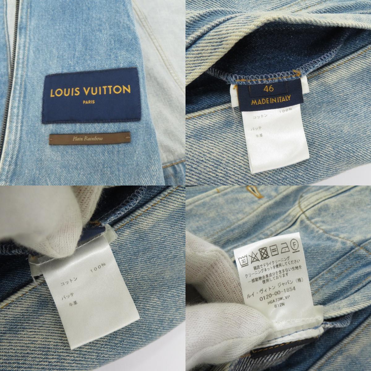 LOUIS VUITTON | ルイ・ヴィトン Double Front Virgil Abloh Denim Jacket ジャケット 19SS デニム HGA73WLVP ブルー サイズ：46【瀬戸大橋店】