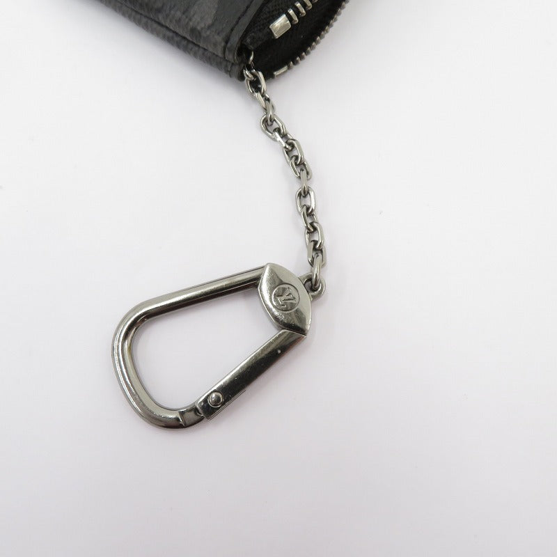 LOUIS VUITTON | ルイ・ヴィトン カード&キーケース ポシェット・クレ キーケース M80905 グレー×ブラック【瀬戸大橋店】