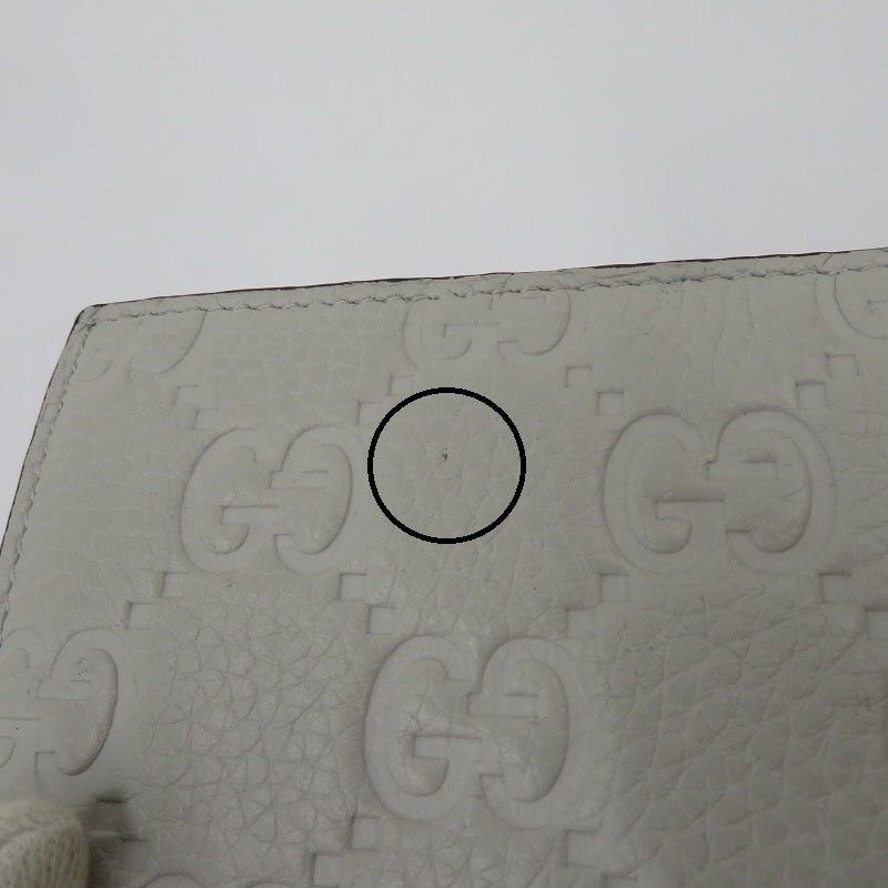 GUCCI | グッチ GGエンボス 二つ折り財布 835002・496334 グレー【瀬戸大橋店】