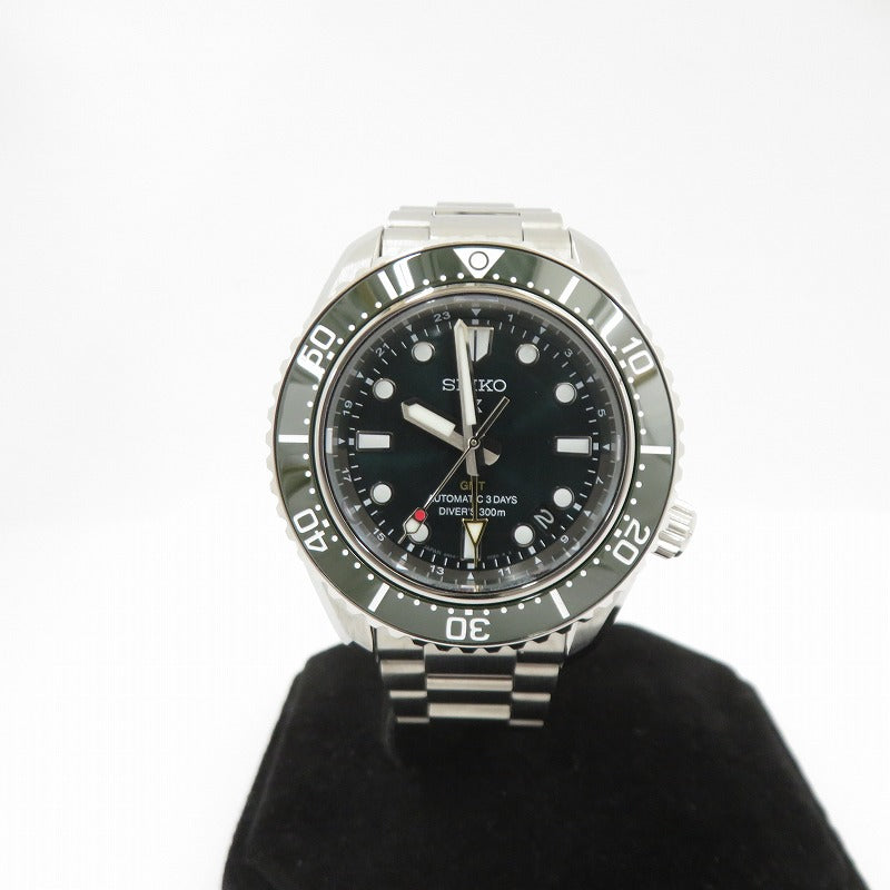 SEIKO | セイコー プロスペックス Diver Scuba/ダイバーズ1968ﾍヘリテージGMT アナログ自動巻き 腕時計 HBC001J シルバー 文字盤ダークグリーン【瀬戸大橋店】