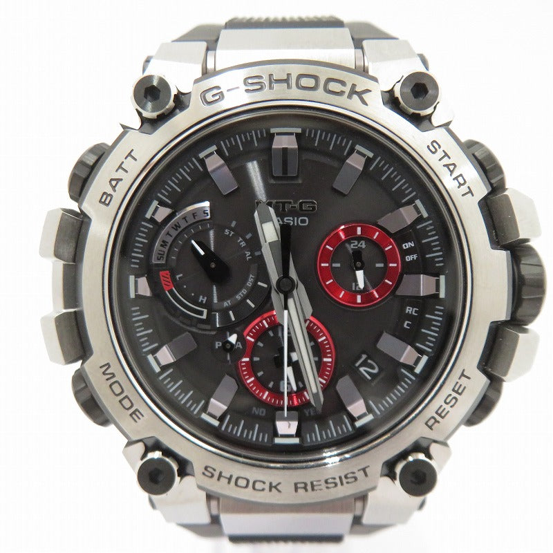 G-SHOCK | ジーショック MT-G アナデジ電波ソーラー 腕時計 MTG-B3000-1AJF ブラック 文字盤ブラック【瀬戸大橋店】