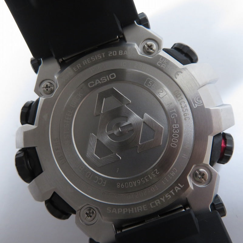 G-SHOCK | ジーショック MT-G アナデジ電波ソーラー 腕時計 MTG-B3000-1AJF ブラック 文字盤ブラック【瀬戸大橋店】