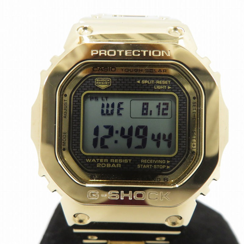 G-SHOCK | ジーショック FULL METAL 35周年記念モデル デジタル電波ソーラー 腕時計 GMW-B5000TFG-9JR ゴールド【瀬戸大橋店】