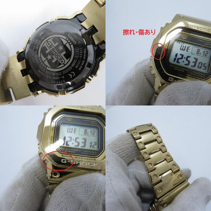 G-SHOCK | ジーショック FULL METAL 35周年記念モデル デジタル電波ソーラー 腕時計 GMW-B5000TFG-9JR ゴールド【瀬戸大橋店】
