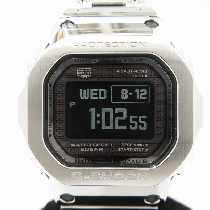 G-SHOCK | ジーショック FULL METAL デジタル電波ソーラー 腕時計 GMW-BZ5000D-1JF シルバー【瀬戸大橋店】