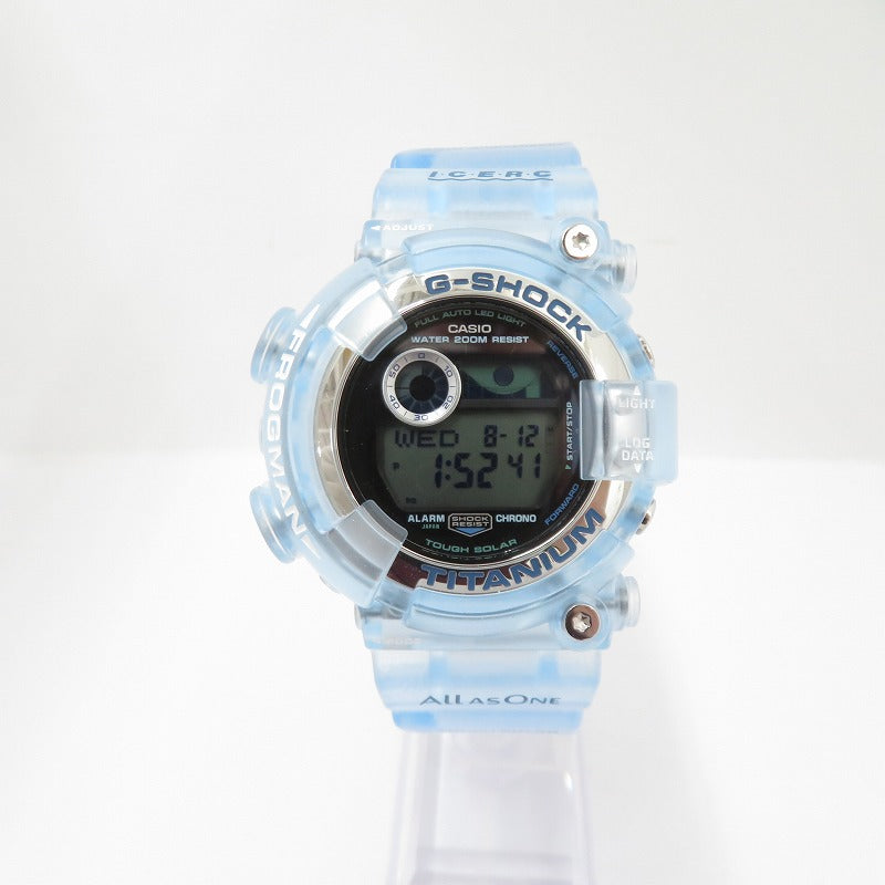 G-SHOCK | ジーショック FROGMAN デジタルソーラー 腕時計 GW-8202K-2JR ライトブルー【瀬戸大橋店】